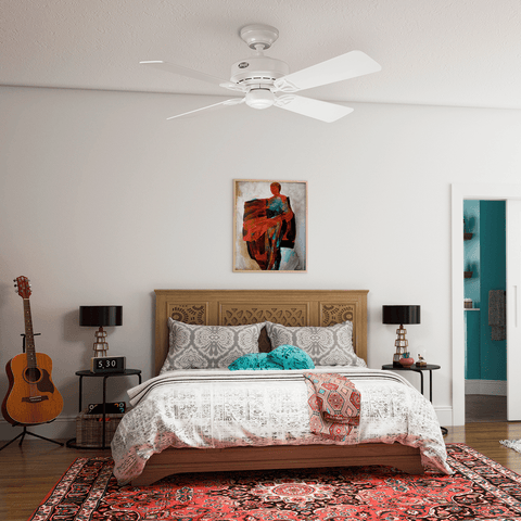 Ventilador de Teto Residencial Bayport Branco Hunter Fan Oficial - imagem alternativa