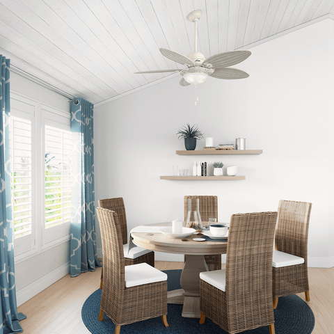 Ventilador de Teto Residencial Caribbean Breeze Branco Hunter Fan Oficial - imagem alternativa