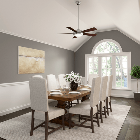 Ventilador de Teto Residencial Palermo Níquel Escovado Hunter Fan Oficial - imagem alternativa