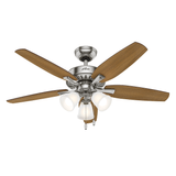Ventilador de Teto Residencial Torri Niquel Escovado Hunter Fan Oficial OUTLET