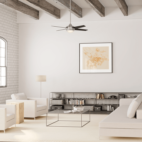 Ventilador de Teto Residencial Sonic Níquel Escovado Hunter Fan Oficial - imagem alternativa