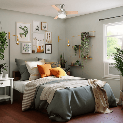 Ventilador de Teto Residencial Finley Niquel Escovado Hunter Fan Oficial - imagem alternativa