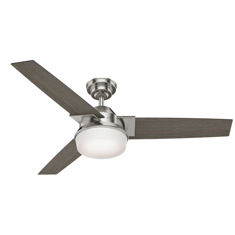 Ventilador de Teto Residencial Herus Niquel Escovado Hunter Fan Oficial 127v