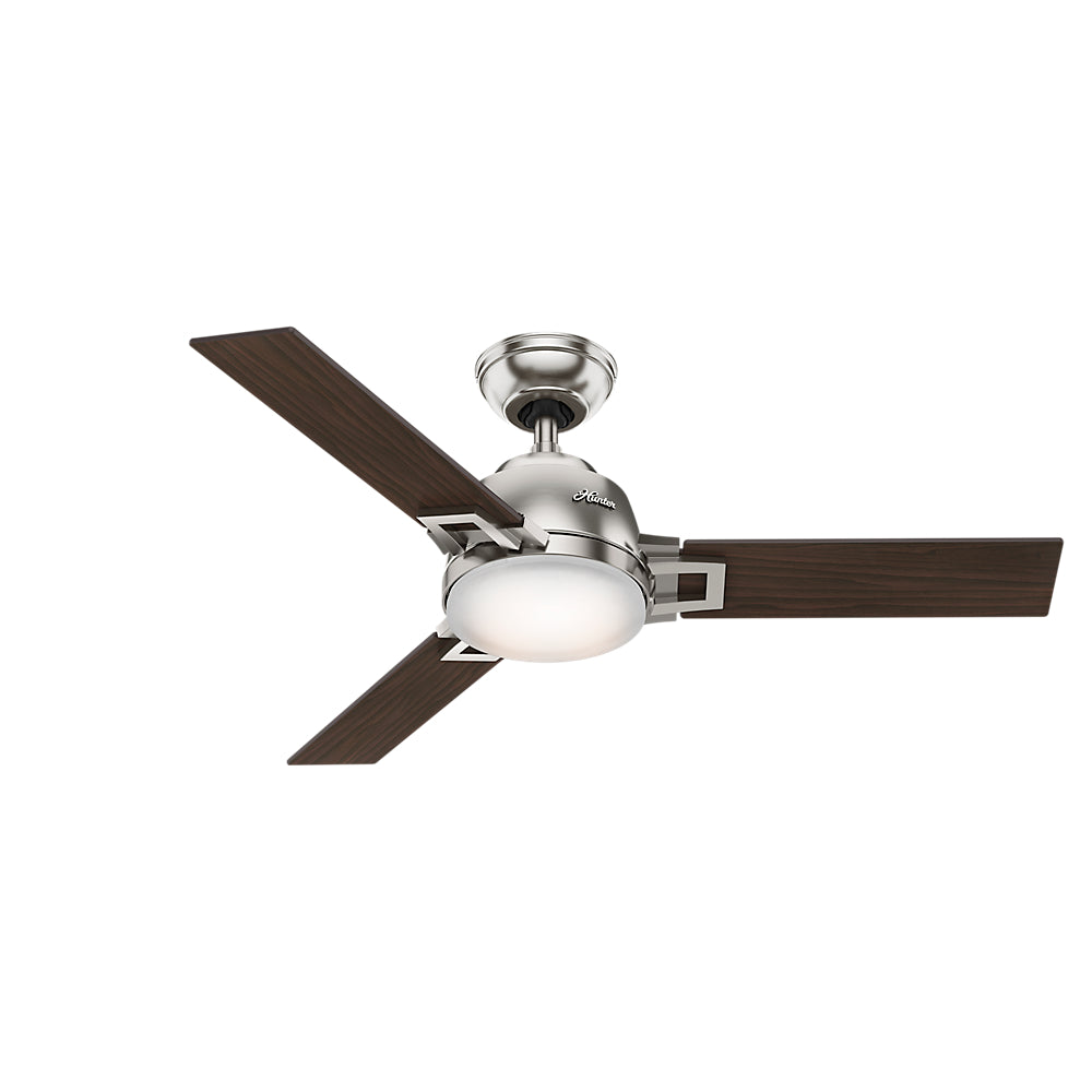 Ventilador de Teto Hunter Fan Philippe Niquel Escovado 220v Outlet