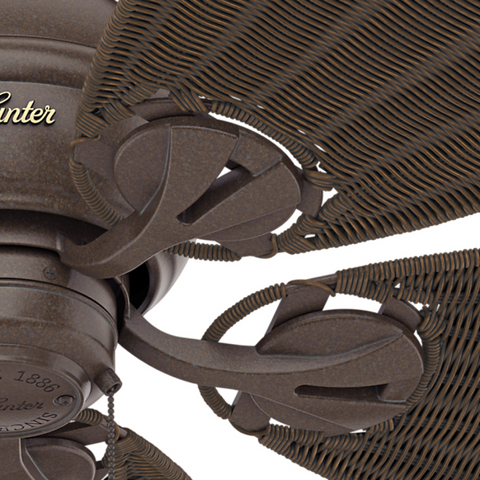 Conjunto de Suporte de Pás - Ventilador Caribbean Breeze Vime Marrom