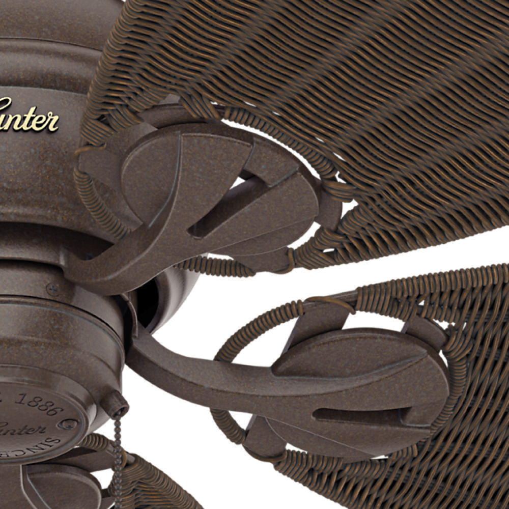 Conjunto de Suporte de Pás - Ventilador Caribbean Breeze Vime Marrom