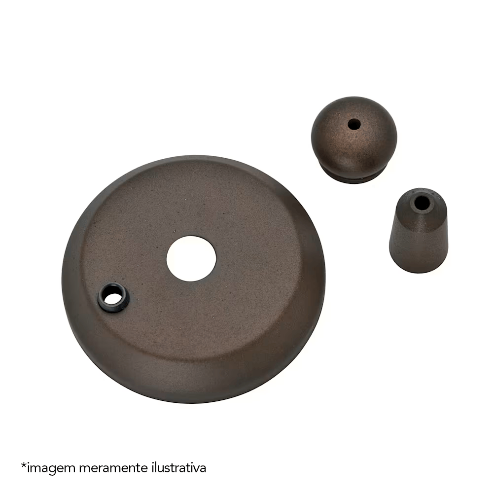 Canopla Para Ventilador de Teto Bronze Novo