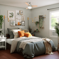 Ventilador de Teto Residencial Finley Niquel Escovado Hunter Fan Oficial 127v