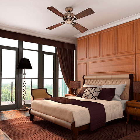 Ventilador de Teto Residencial Bayport Metal Antigo Hunter Fan Oficial - imagem alternativa