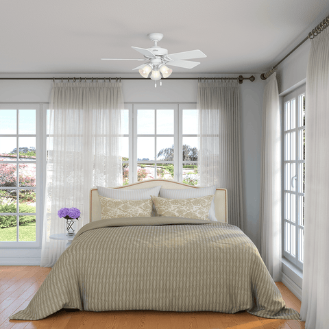 Ventilador de Teto Residencial Beacon Hill Branco Hunter Fan Oficial - imagem alternativa