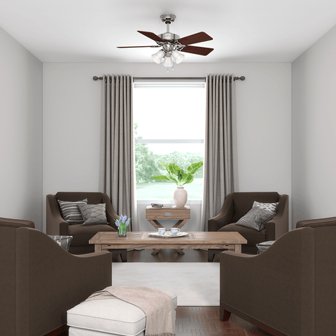 Ventilador de Teto Residencial Beacon Hill Níquel Escovado Hunter Fan 220V - imagem alternativa