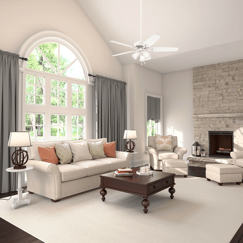 Ventilador de Teto Residencial Builder Plus Branco Hunter Fan Oficial - imagem alternativa