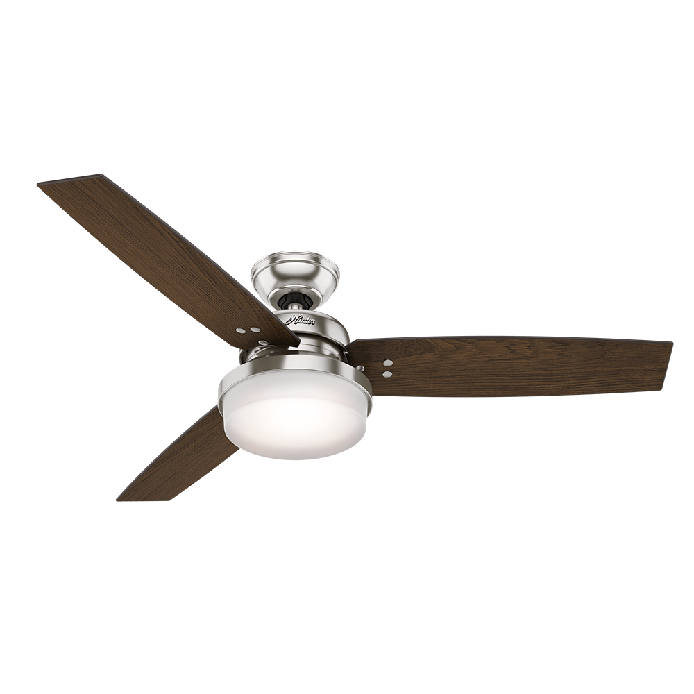 Ventilador de Teto Residencial Galileo Níquel escovado Hunter Fan Oficial 127v OUTLET