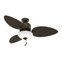 Ventilador de Teto Hunter Fan Gulf Winds Bronze 127V OUTLET