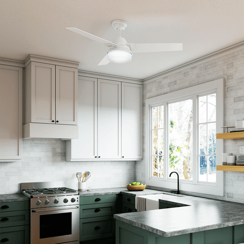 Ventilador de Teto Residencial Herus Branco Hunter Fan Oficial 127v - imagem alternativa