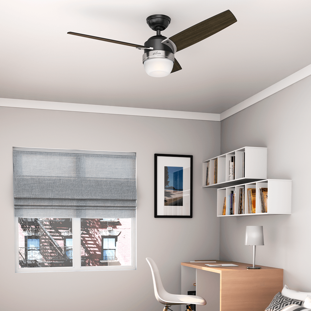 Ventilador de Teto Hunter Fan Nova Preto 127V OUTLET